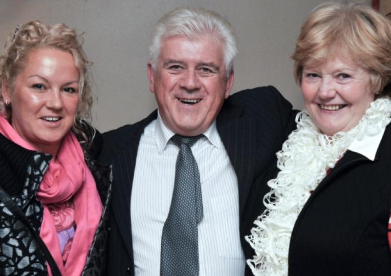 Helen Aird with Richard and Anne O'Dowd enjoying the Portlaoise ESB Pensioners Branch's Annual meal in the Gandon Inn.                                                  Photo Kevin Byrne