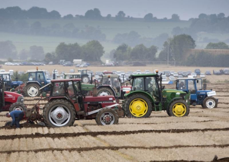 Ploughing underway on day 1 at the National Ploughing Championships at Ratheniska, Co Laois.Picture: Alf Harvey/hrphoto.ie