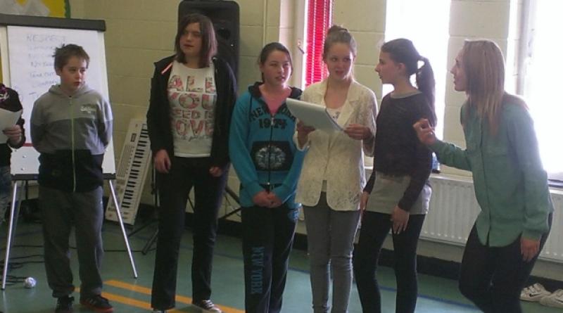 Pupils enjoying the music workshops