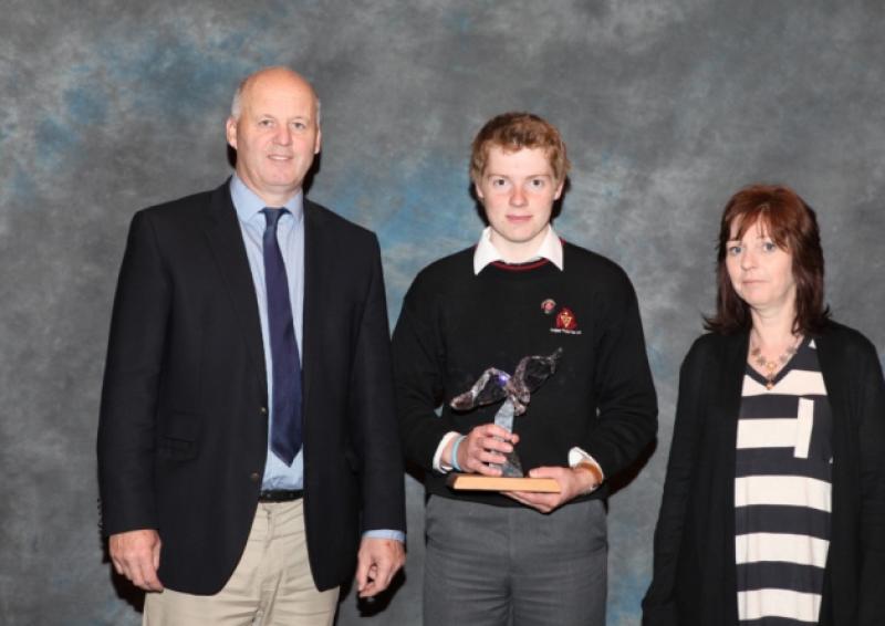 Paul Crampton with Mr OBrien Principal and Ms OMeara