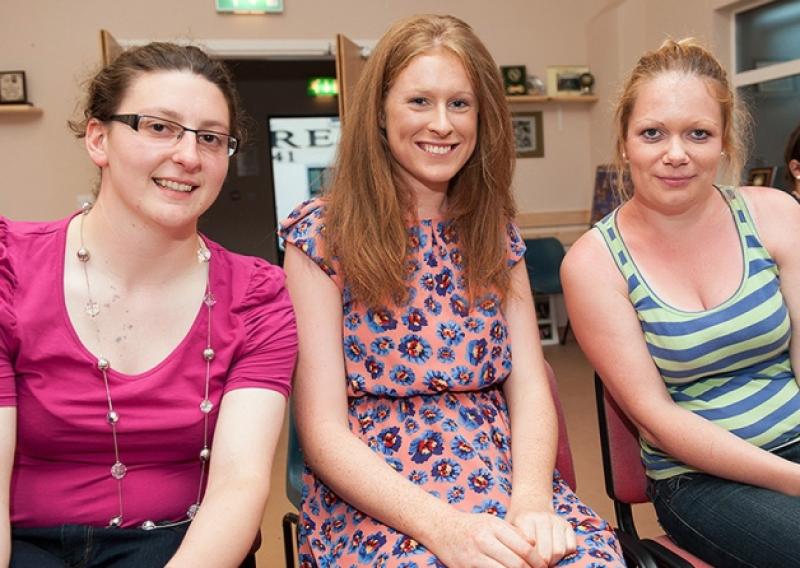 At the Portlaoise Macra A.G.M were Siobhan Walsh, Bernadette Bennett and Anne-Marie Ging.Photo Denis Byrne.