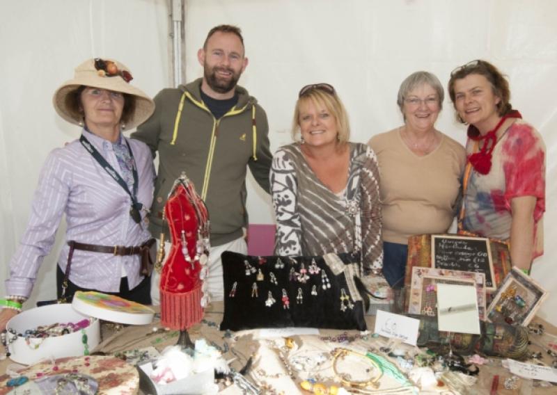 Marian Condren, Seamus Lalor, Angelina Greaves, Kate Ramsbottom and Maria McGarry on the Stradbally Country Markets stand at Electric Picnic.Picture: Alf Harvey/hrphoto.ie