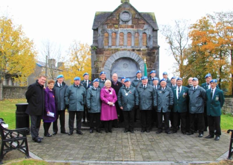 Attending the Annual Wreath Laying Ceremony at the War Memorial in The Memorial Park at Millview, Portlaoise on Sunday.  Photo: Tim Keane