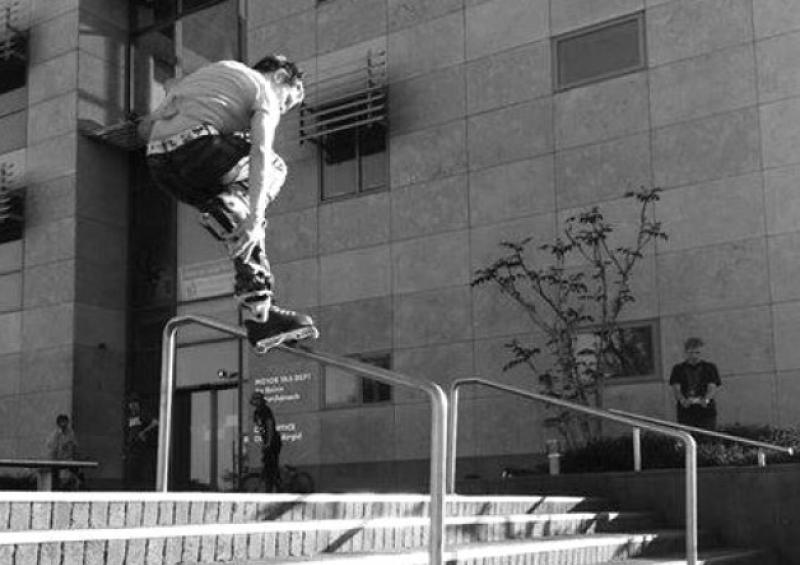 A skateboarder at County Hall. Image from the LSC facebook page