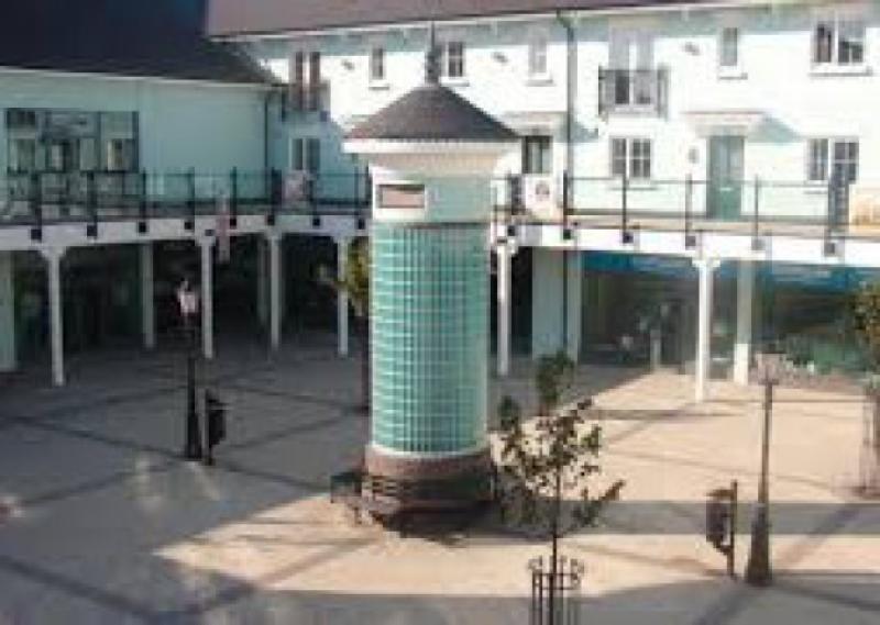 Fairgreen shopping area, where Eurospar closed, causing residents to cross the N80 road to shop in the petrol station.