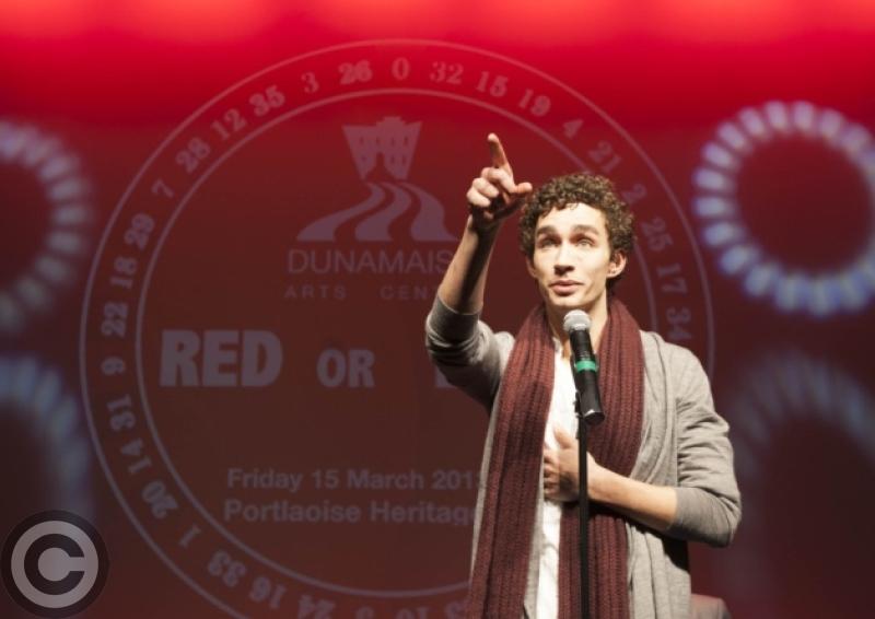Actor Robert Sheehan at the launch of the Dunamaise Arts Centre Red or Black Fundraiser, Thursday 27 December 2012.Picture: Alf Harvey, no reproduction fee.