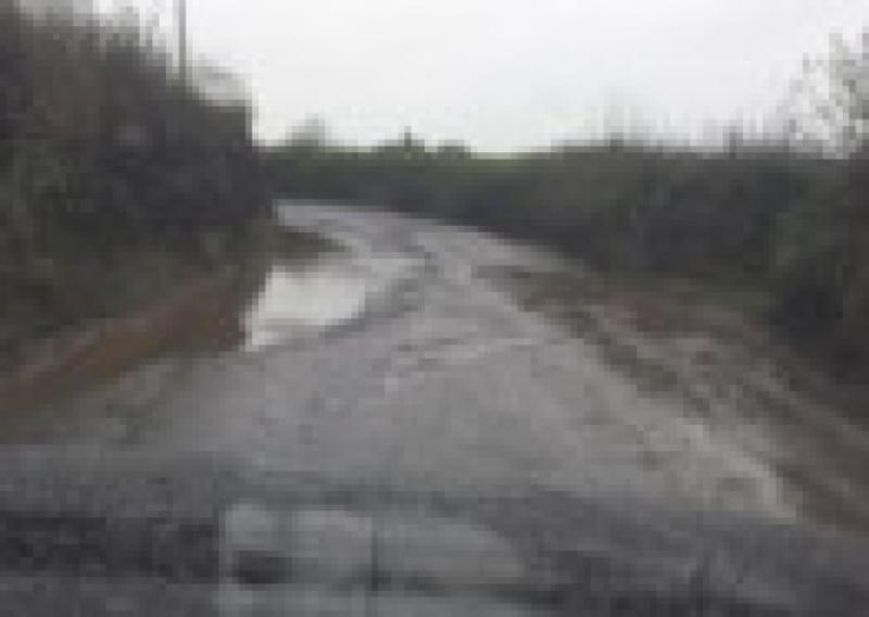 The state of the roads in Rathdowney last year.
