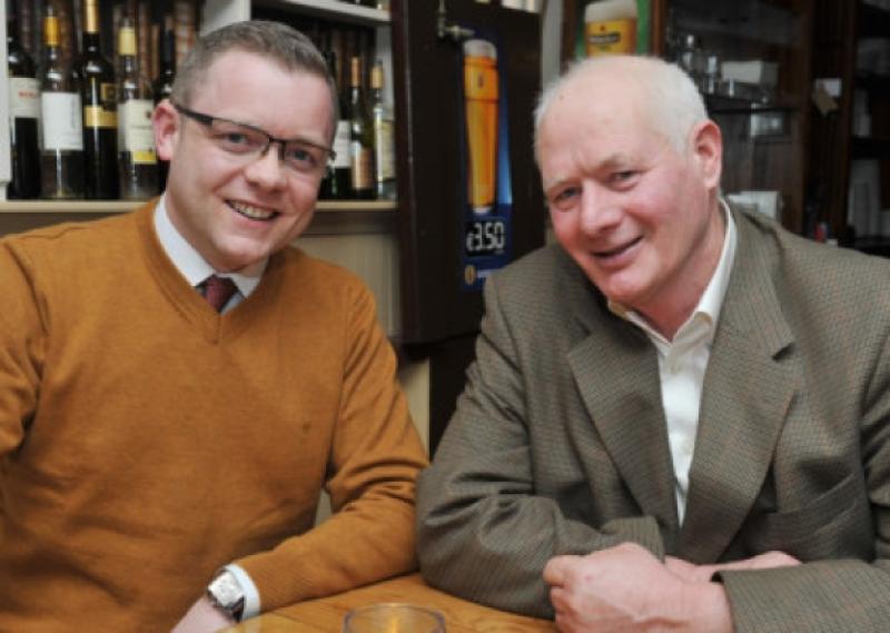 Damien Bowe and Michael Phelan pictured at the Robbie Phelan Fund Launch held in O'Loughlin's Hotel, Portlaoise.