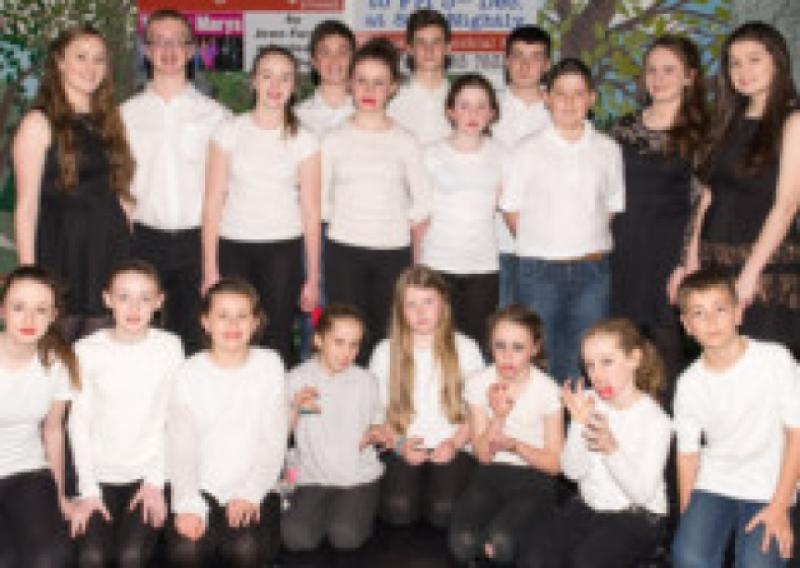 Members of the Clodiagh Players "Thriller Group" and "Six Marys" at their Season Launch. Photo Denis Byrne.