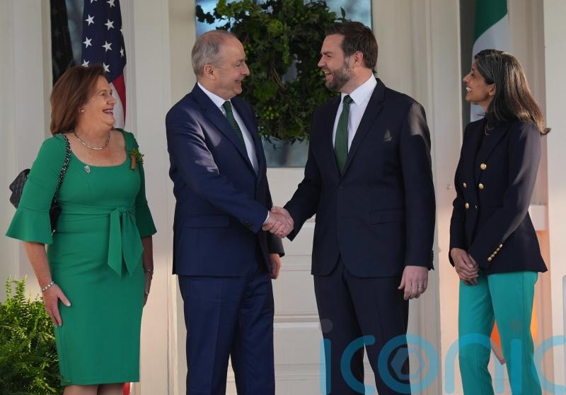 Irish premier greeted by JD Vance at vice president’s residence