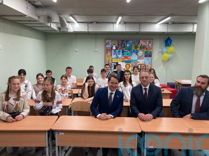Irish funds help open underground school bunker in Ukraine