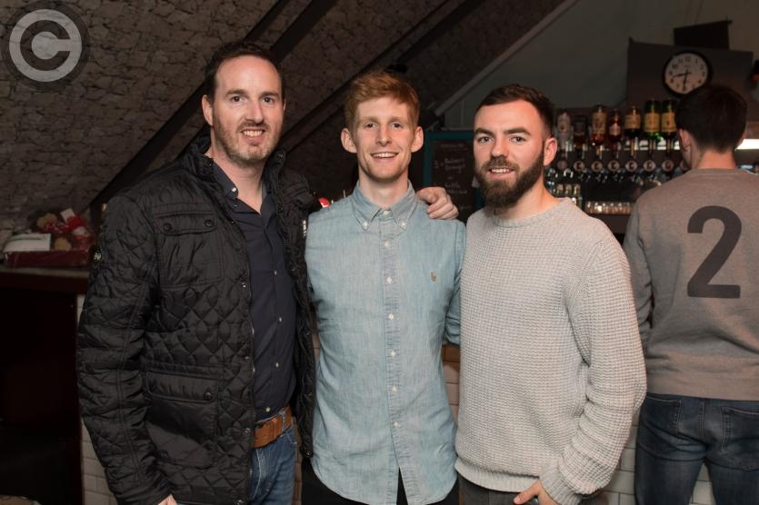 Ger Dunne, Eoghan White and Shane Collins. Photo Denis Byrne.