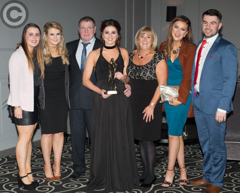 Ladies Junior Footballer Clodagh Dunne with family and friends. Picture: Alf Harvey/HRPhoto.ie