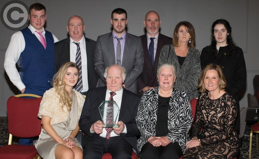 Hall of Fame recipient Christy O'Brien with family and friends. Picture: Alf Harvey/HRPhoto.ie