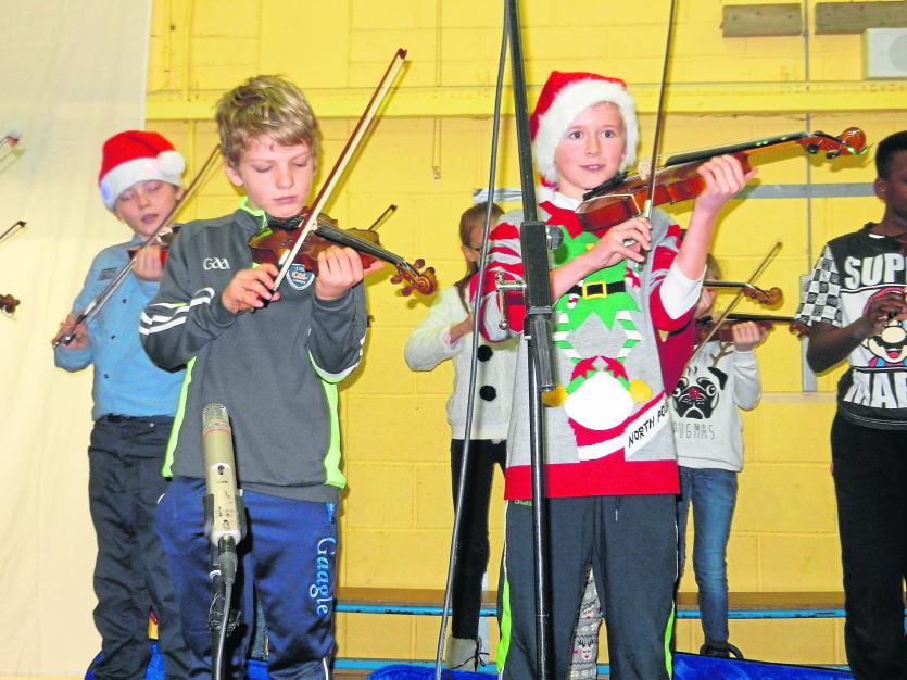 Violinists from Fourth Class, Scoil Mhuire Abbeyleix