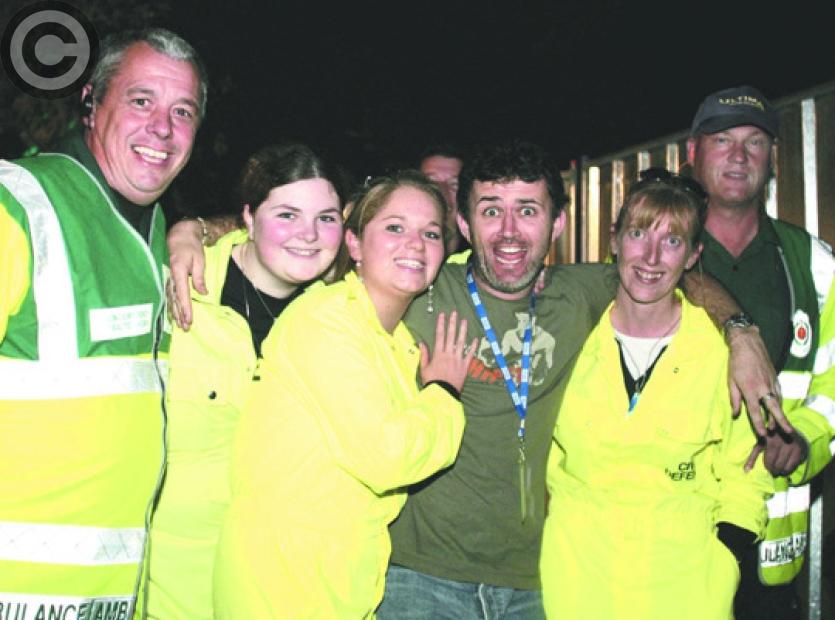 Tommy Tieran with Laois Emergency Crew at the first Electric Picnic