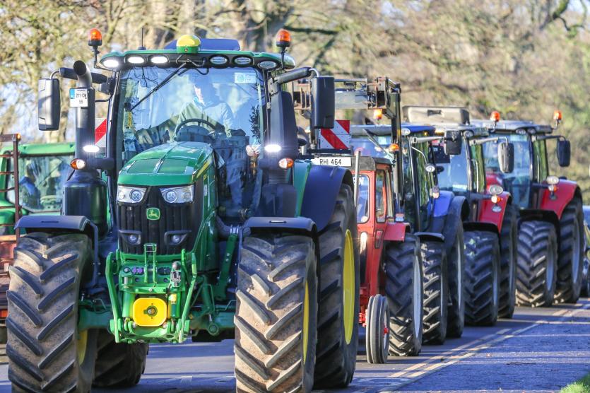 IN PICTURES Student tractors cross the Laois Carlow border for farming