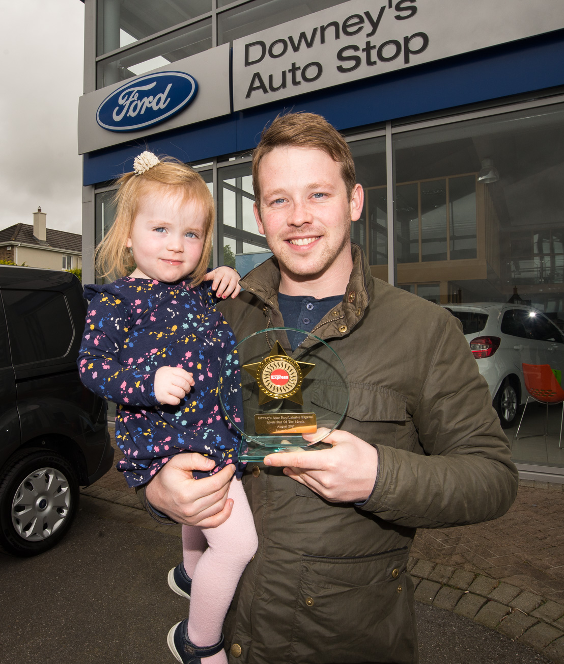 Ruairi O'Connor with his daughter, Annie.