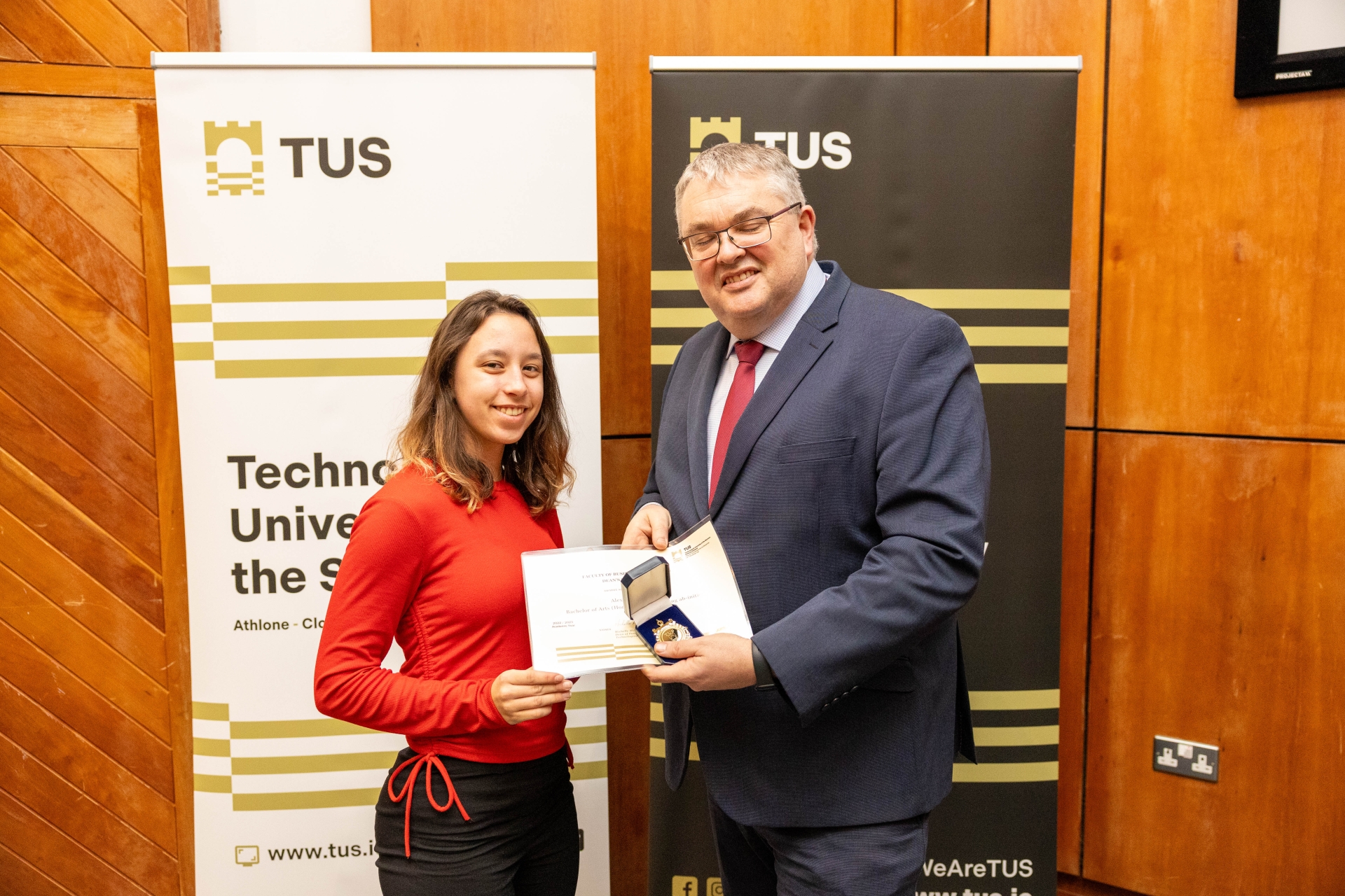 Alexandra Kuran at the prestigious Dean’s Honours List ceremony.