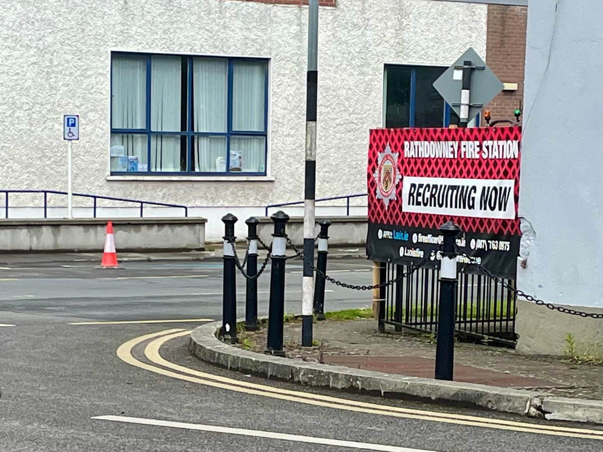 Pictured; the poster that is creating an alleged blindspot in Rathdowney