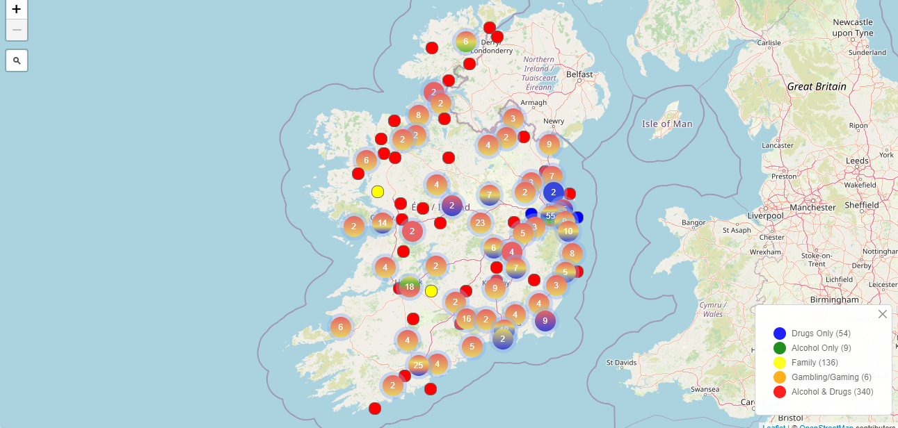 New Dept of Health drugs services map