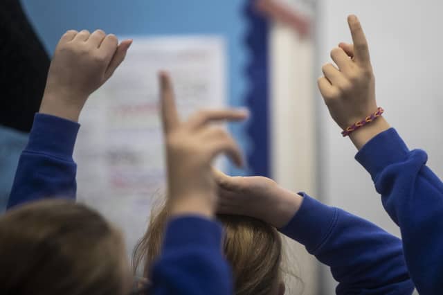 School children in a classroom. PIC: Danny Lawson/PA Wire